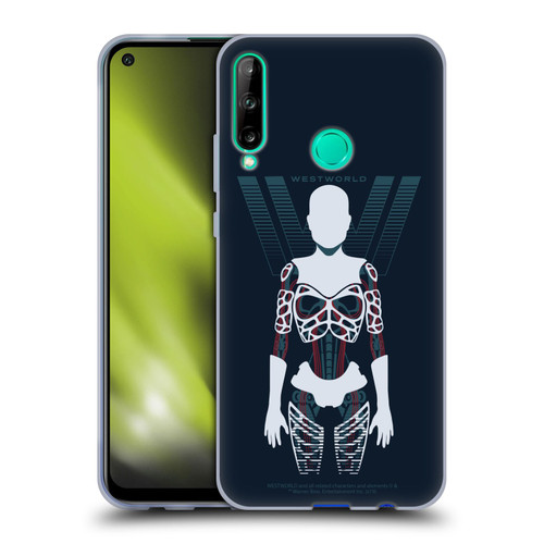 Westworld Graphics Human Host Soft Gel Case for Huawei P40 lite E