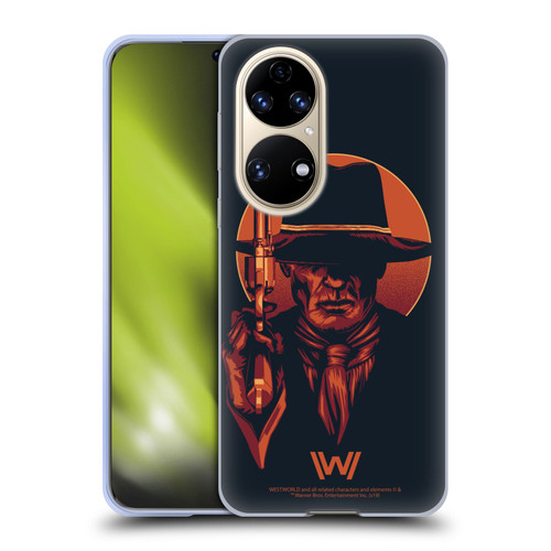 Westworld Graphics Man In Black 2 Soft Gel Case for Huawei P50