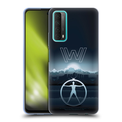 Westworld Graphics The Vitruvian Man Soft Gel Case for Huawei P Smart (2021)