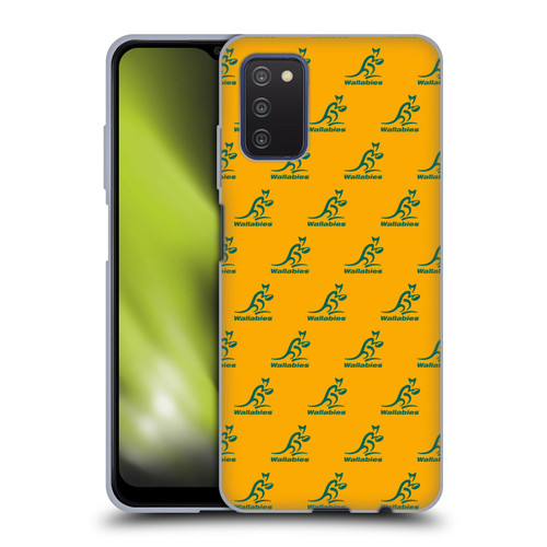 Australia National Rugby Union Team Crest Pattern Soft Gel Case for Samsung Galaxy A03s (2021)