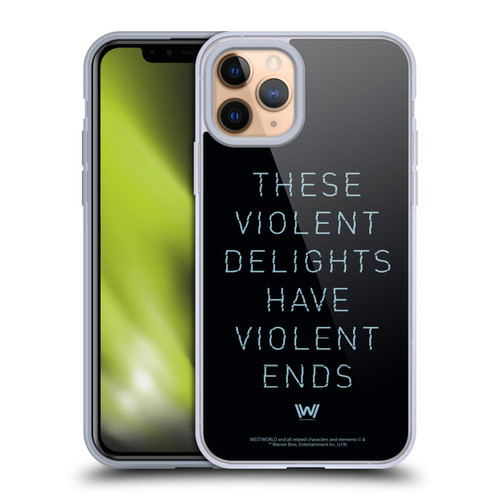 Westworld Graphics Violent Delights Soft Gel Case for Apple iPhone 11 Pro