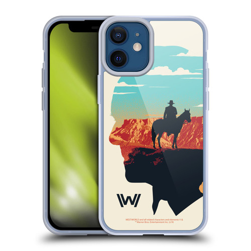 Westworld Graphics Ford And William Soft Gel Case for Apple iPhone 12 Mini