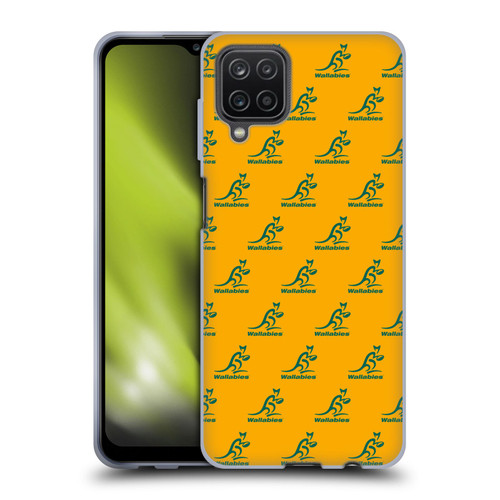 Australia National Rugby Union Team Crest Pattern Soft Gel Case for Samsung Galaxy A12 (2020)