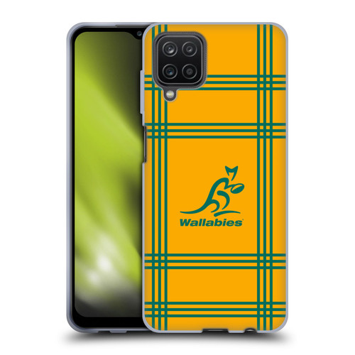 Australia National Rugby Union Team Crest Tartan Soft Gel Case for Samsung Galaxy A12 (2020)