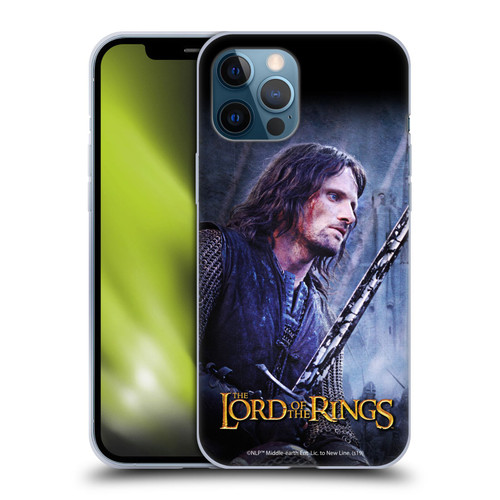 The Lord Of The Rings The Two Towers Character Art Aragorn Soft Gel Case for Apple iPhone 12 Pro Max