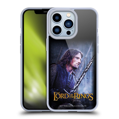 The Lord Of The Rings The Two Towers Character Art Aragorn Soft Gel Case for Apple iPhone 13 Pro