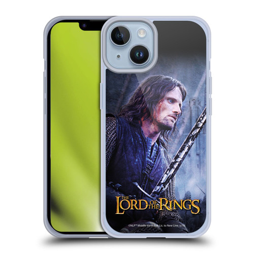 The Lord Of The Rings The Two Towers Character Art Aragorn Soft Gel Case for Apple iPhone 14