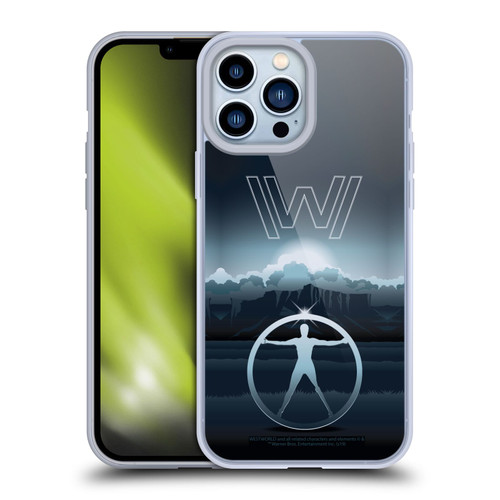 Westworld Graphics The Vitruvian Man Soft Gel Case for Apple iPhone 13 Pro Max