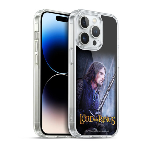 The Lord Of The Rings The Two Towers Character Art Aragorn Soft Gel Case for Apple iPhone 14 Pro & MagSafe