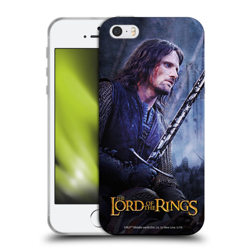 The Lord Of The Rings The Two Towers Character Art Aragorn Soft Gel Case for Apple iPhone 5 / 5s / iPhone SE 2016