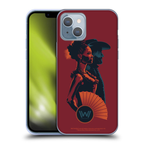 Westworld Graphics Maeve And Hector Soft Gel Case for Apple iPhone 14