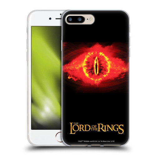 The Lord Of The Rings The Two Towers Character Art Eye Of Sauron Soft Gel Case for Apple iPhone 7 Plus / iPhone 8 Plus