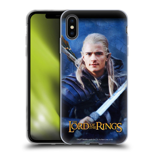 The Lord Of The Rings The Two Towers Character Art Legolas Soft Gel Case for Apple iPhone XS Max