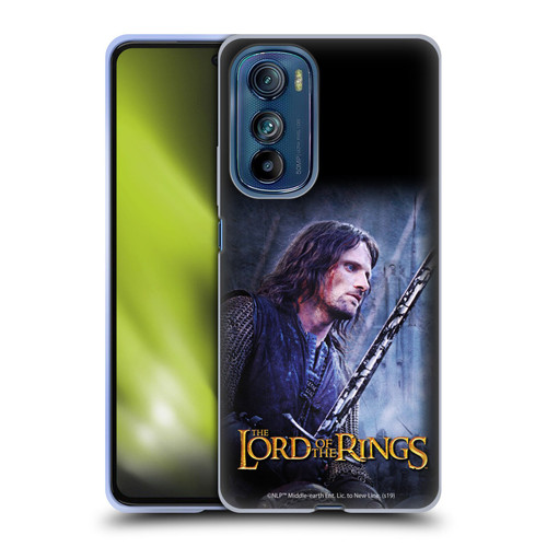 The Lord Of The Rings The Two Towers Character Art Aragorn Soft Gel Case for Motorola Edge 30