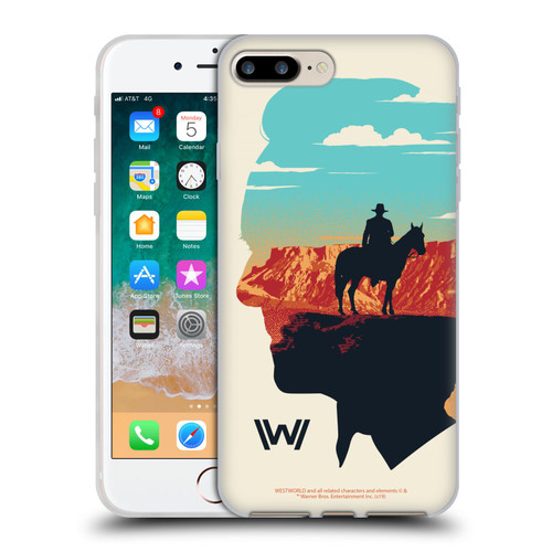 Westworld Graphics Ford And William Soft Gel Case for Apple iPhone 7 Plus / iPhone 8 Plus