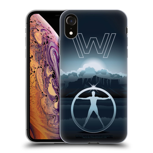 Westworld Graphics The Vitruvian Man Soft Gel Case for Apple iPhone XR