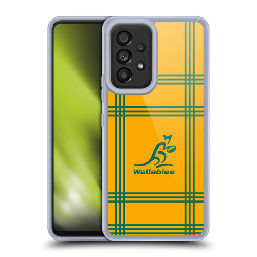 Australia National Rugby Union Team Crest Tartan Soft Gel Case for Samsung Galaxy A53 5G (2022)