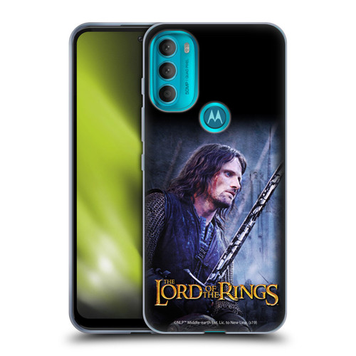 The Lord Of The Rings The Two Towers Character Art Aragorn Soft Gel Case for Motorola Moto G71 5G