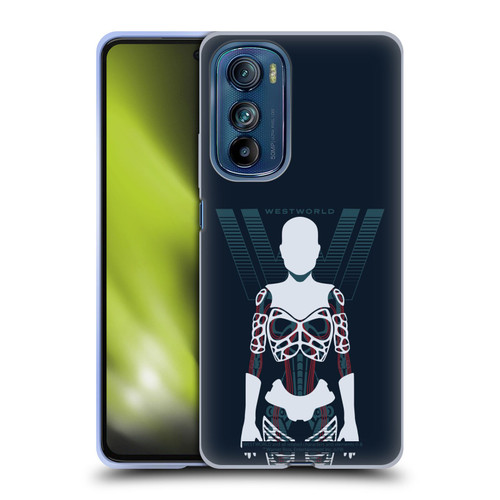 Westworld Graphics Human Host Soft Gel Case for Motorola Edge 30