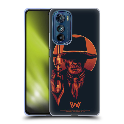 Westworld Graphics Man In Black 2 Soft Gel Case for Motorola Edge 30