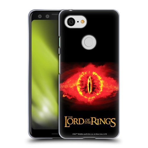 The Lord Of The Rings The Two Towers Character Art Eye Of Sauron Soft Gel Case for Google Pixel 3