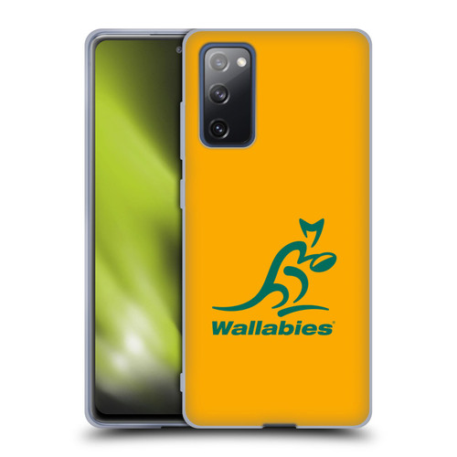 Australia National Rugby Union Team Crest Plain Yellow Soft Gel Case for Samsung Galaxy S20 FE / 5G
