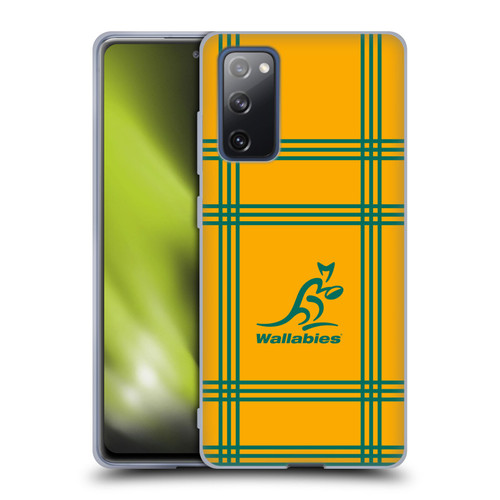 Australia National Rugby Union Team Crest Tartan Soft Gel Case for Samsung Galaxy S20 FE / 5G