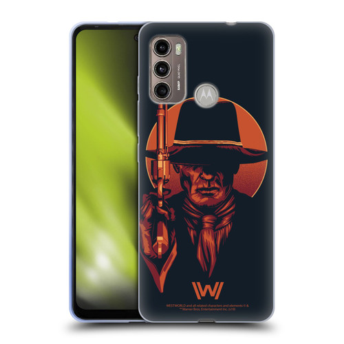 Westworld Graphics Man In Black 2 Soft Gel Case for Motorola Moto G60 / Moto G40 Fusion