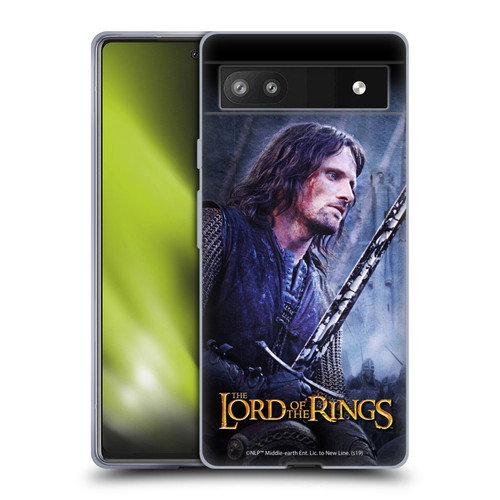 The Lord Of The Rings The Two Towers Character Art Aragorn Soft Gel Case for Google Pixel 6a
