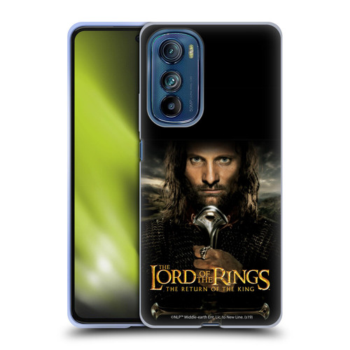 The Lord Of The Rings The Return Of The King Posters Aragorn Soft Gel Case for Motorola Edge 30