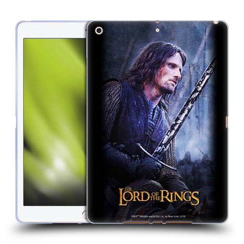 The Lord Of The Rings The Two Towers Character Art Aragorn Soft Gel Case for Apple iPad 10.2 2019/2020/2021