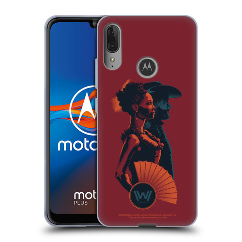 Westworld Graphics Maeve And Hector Soft Gel Case for Motorola Moto E6 Plus