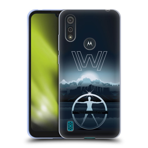 Westworld Graphics The Vitruvian Man Soft Gel Case for Motorola Moto E6s (2020)