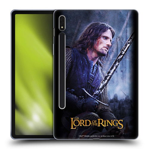 The Lord Of The Rings The Two Towers Character Art Aragorn Soft Gel Case for Samsung Galaxy Tab S8