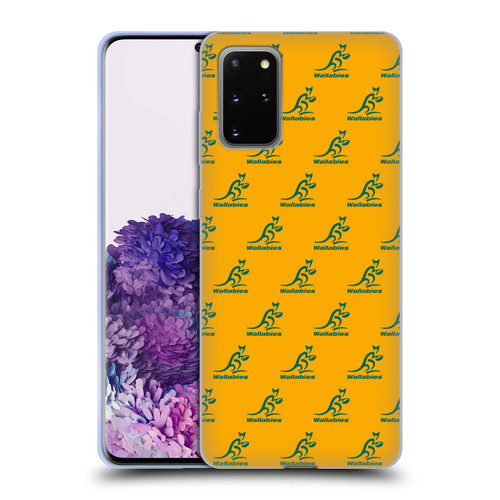 Australia National Rugby Union Team Crest Pattern Soft Gel Case for Samsung Galaxy S20+ / S20+ 5G