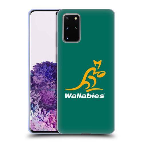 Australia National Rugby Union Team Crest Plain Green Soft Gel Case for Samsung Galaxy S20+ / S20+ 5G