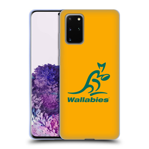 Australia National Rugby Union Team Crest Plain Yellow Soft Gel Case for Samsung Galaxy S20+ / S20+ 5G