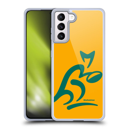 Australia National Rugby Union Team Crest Oversized Soft Gel Case for Samsung Galaxy S21+ 5G