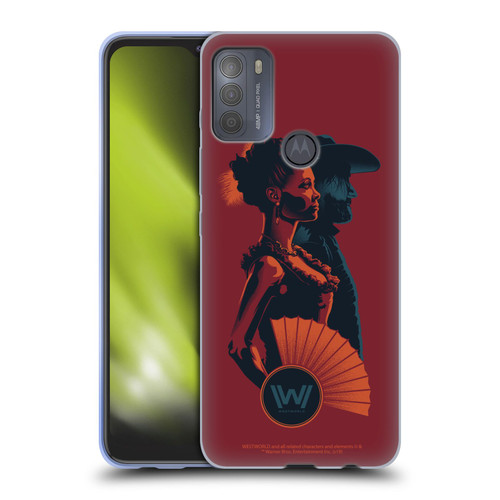 Westworld Graphics Maeve And Hector Soft Gel Case for Motorola Moto G50