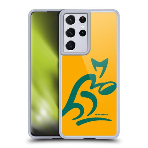 Australia National Rugby Union Team Crest Oversized Soft Gel Case for Samsung Galaxy S21 Ultra 5G