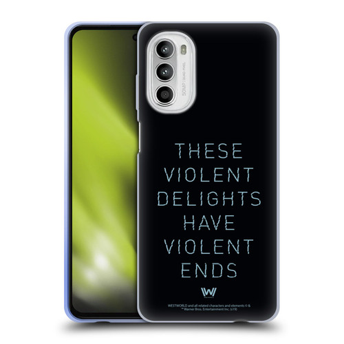 Westworld Graphics Violent Delights Soft Gel Case for Motorola Moto G52