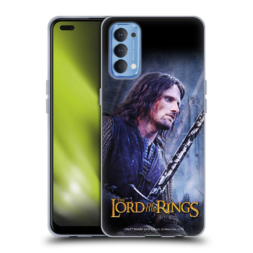 The Lord Of The Rings The Two Towers Character Art Aragorn Soft Gel Case for OPPO Reno 4 5G