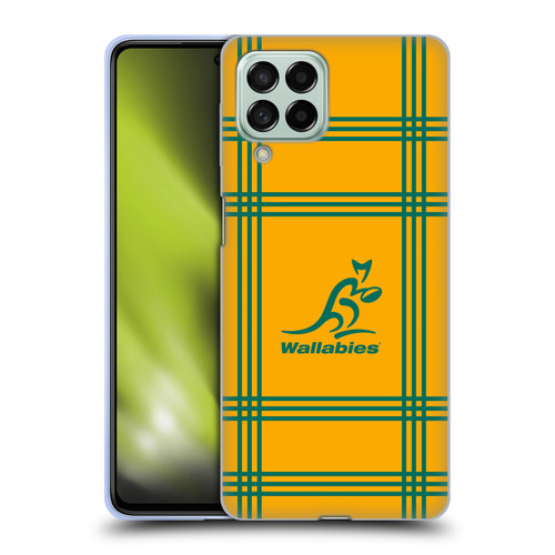 Australia National Rugby Union Team Crest Tartan Soft Gel Case for Samsung Galaxy M53 (2022)