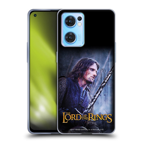 The Lord Of The Rings The Two Towers Character Art Aragorn Soft Gel Case for OPPO Reno7 5G / Find X5 Lite