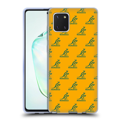 Australia National Rugby Union Team Crest Pattern Soft Gel Case for Samsung Galaxy Note10 Lite