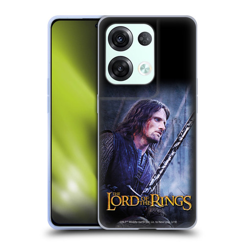The Lord Of The Rings The Two Towers Character Art Aragorn Soft Gel Case for OPPO Reno8 Pro