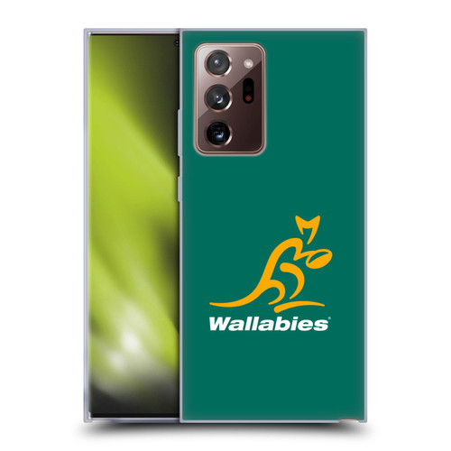 Australia National Rugby Union Team Crest Plain Green Soft Gel Case for Samsung Galaxy Note20 Ultra / 5G