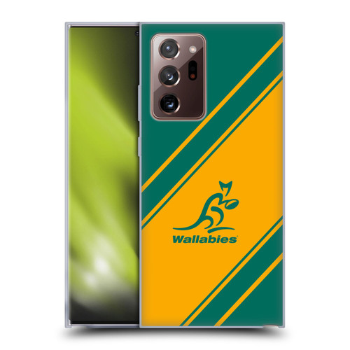 Australia National Rugby Union Team Crest Stripes Soft Gel Case for Samsung Galaxy Note20 Ultra / 5G