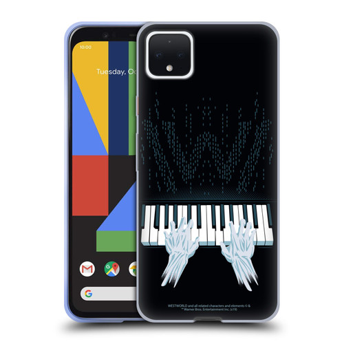 Westworld Graphics Piano Soft Gel Case for Google Pixel 4 XL