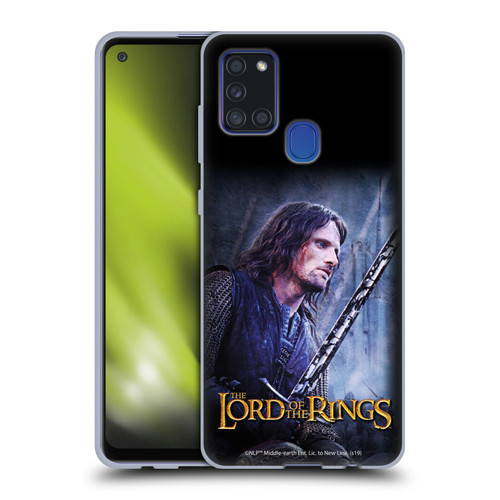 The Lord Of The Rings The Two Towers Character Art Aragorn Soft Gel Case for Samsung Galaxy A21s (2020)